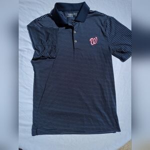 Nike Golf Washington Nationals Embroidered Polo Shirt Size Small